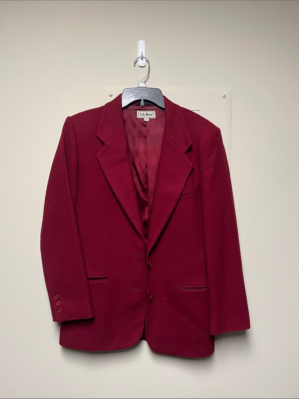 LL Bean vintage red blazer